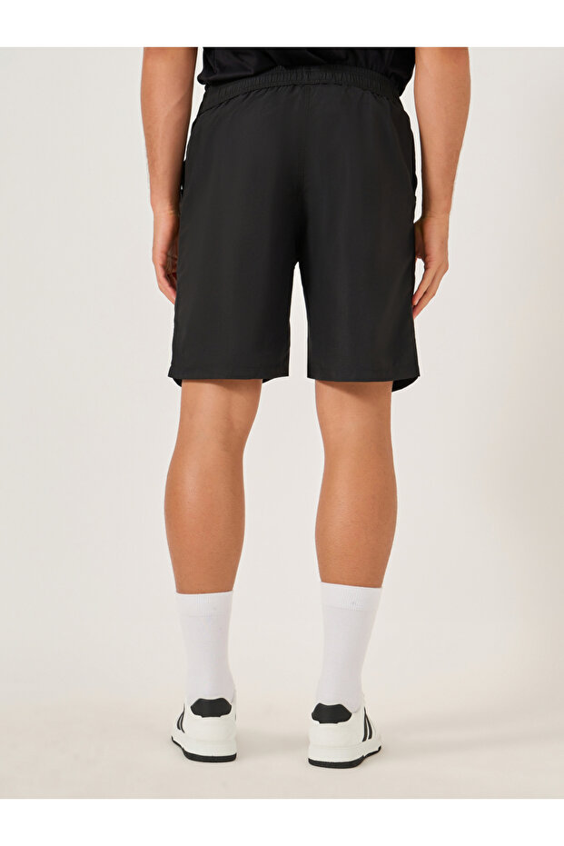 Solid Knee Length Shorts with Drawstring - 4