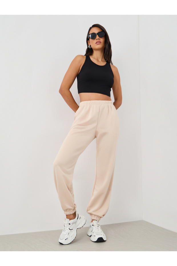 Elasticated Waist Cuffed Joggers - 1