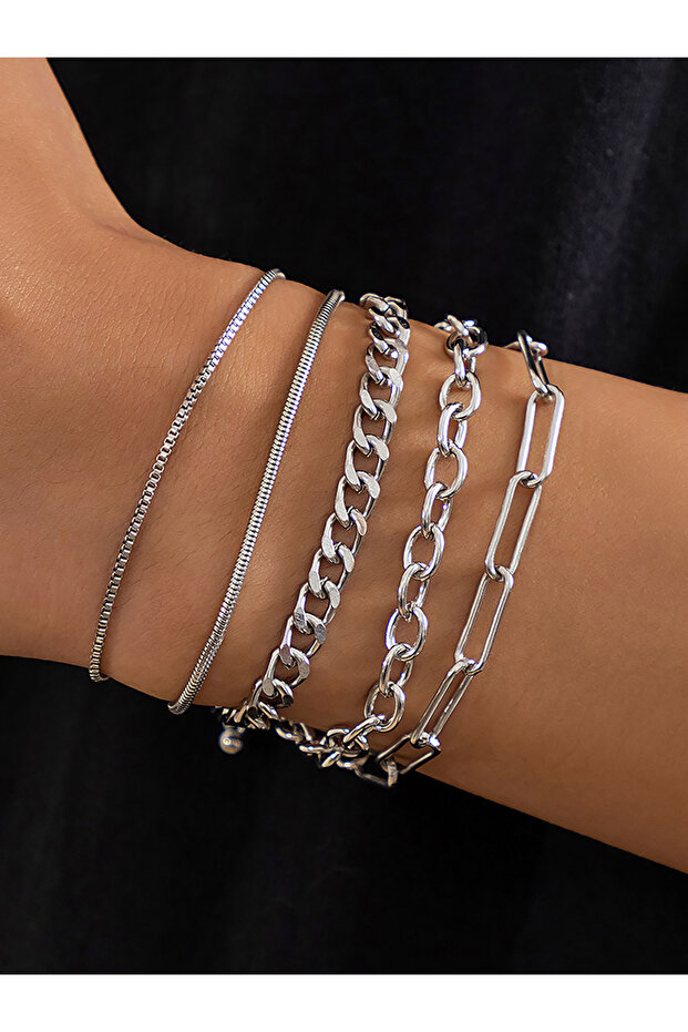 Set of 6 - Textured Bracelet