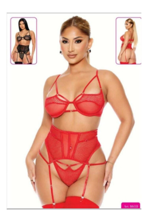 Φανταχτερό Σετ Garter - 1