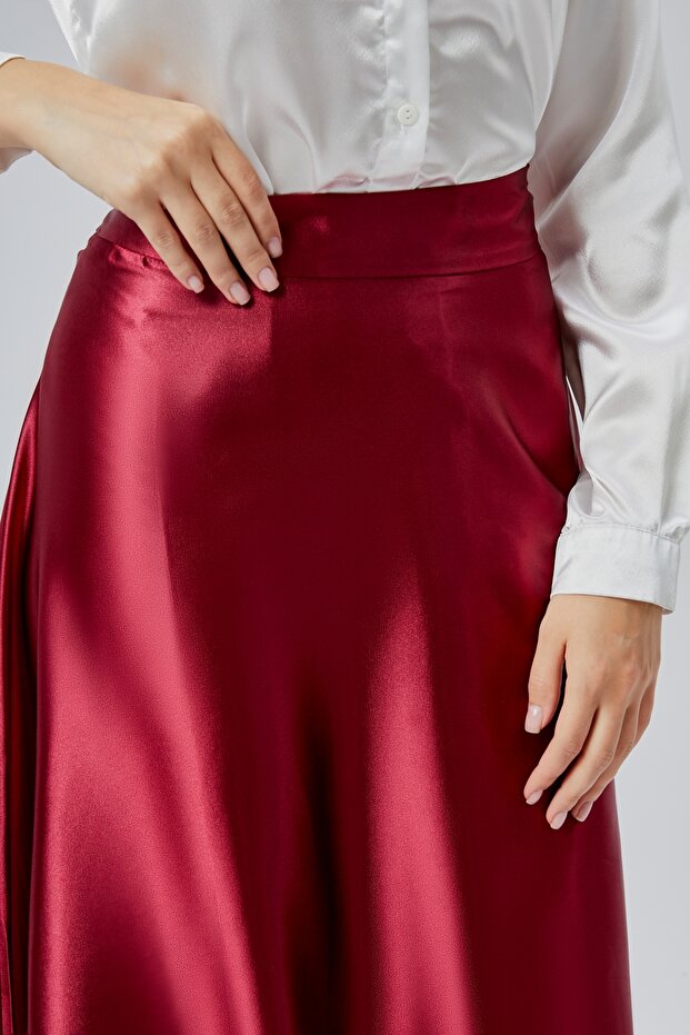 Satenska duga suknja Gode - 4