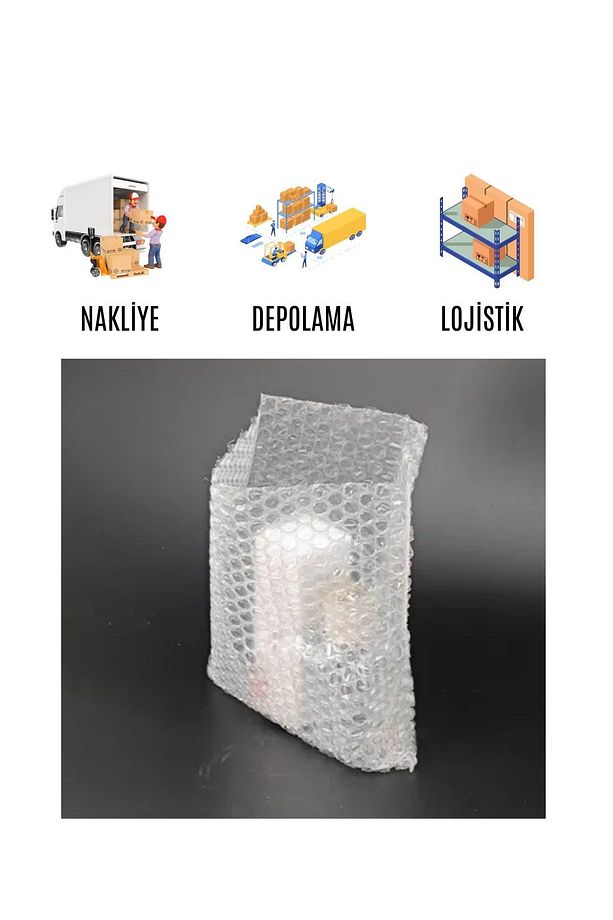 Balonlu Naylon Patpat Kargo Poşeti 1. Sınıf 25x25 10 Adet - 4