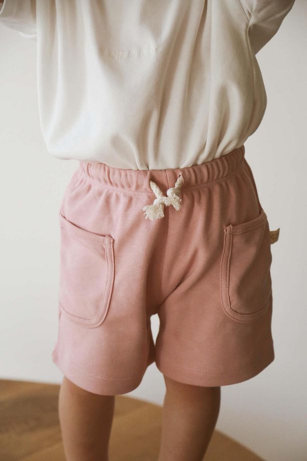 Pembe Basic Cepli Çocuk Şort - 1