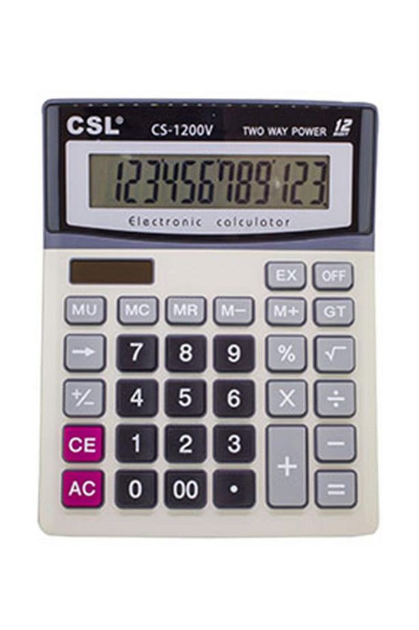 Cs-1200v 12 Hane Masa Tipi Hesap Makinesi - 1