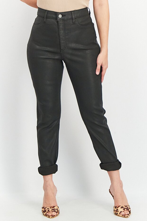 Design Women Regular Fit Solid Stretchable Denim Jeans, Black