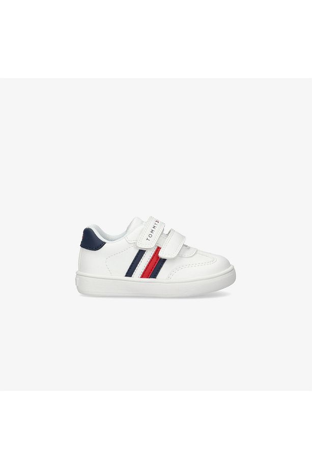 Flag And Hook Loop Çocuk Beyaz Sneaker - 1