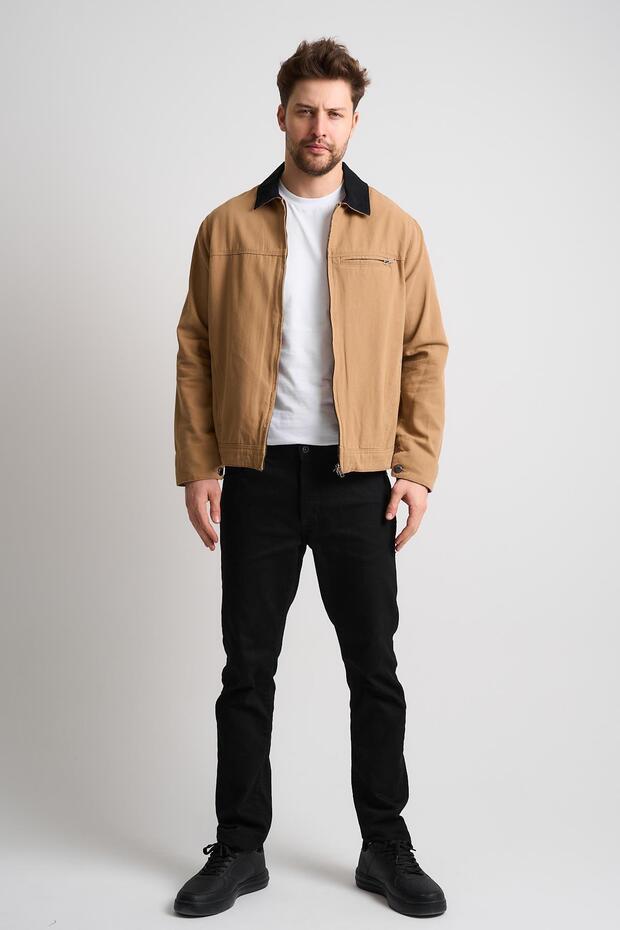 Contrast Collar Jacket - 2