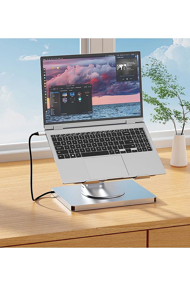 10 in 1 Çok Fonksiyonlu Type-C Hub Notebook Macbook Standı Usb-C Docking Station NSC-101 - 2