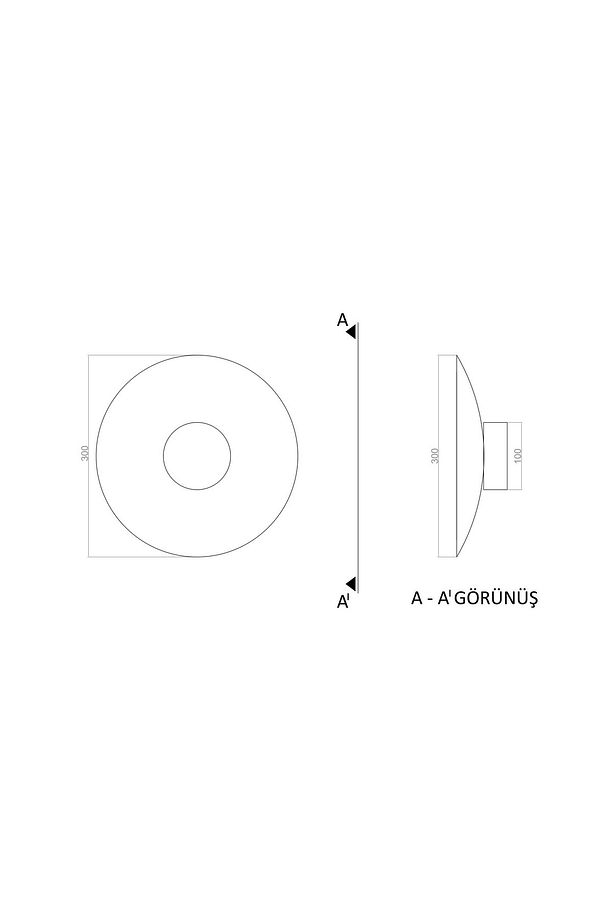 Hidden Led Aplik 30CM - 4