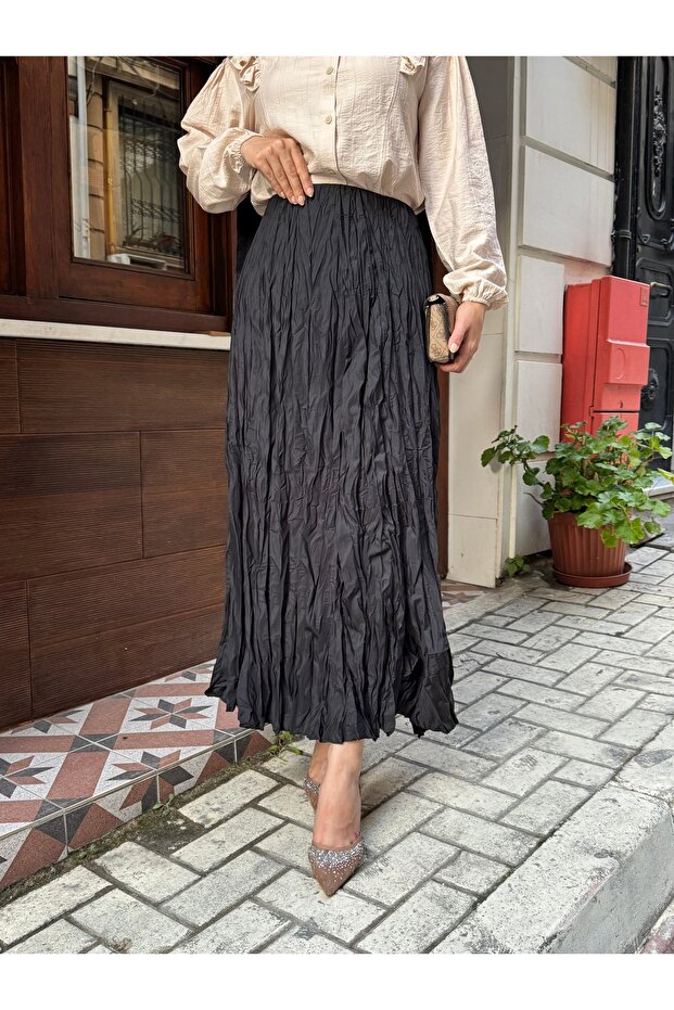 Tesettür Kraş Etek - 4