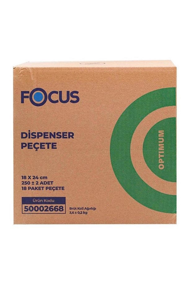Optimum Masa Üstü Dispenser Peçete 18 X 24 Cm 250 Yaprak - 18 Adet (50002668) - 3