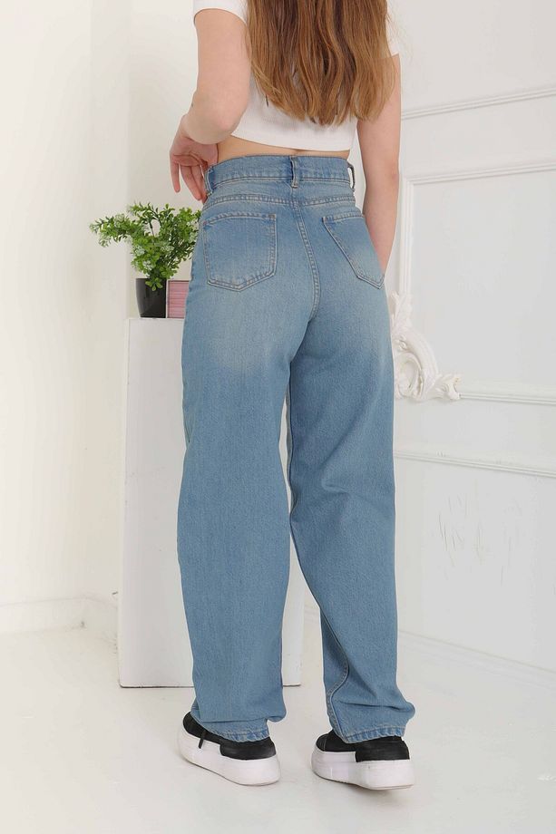 Baggy Kot Pantolon Mavi-tint - 27098 - 7