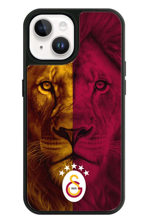 Galatasaray 5 Star Piece Lion Licensed Phone Case Compatible with iPhone 15