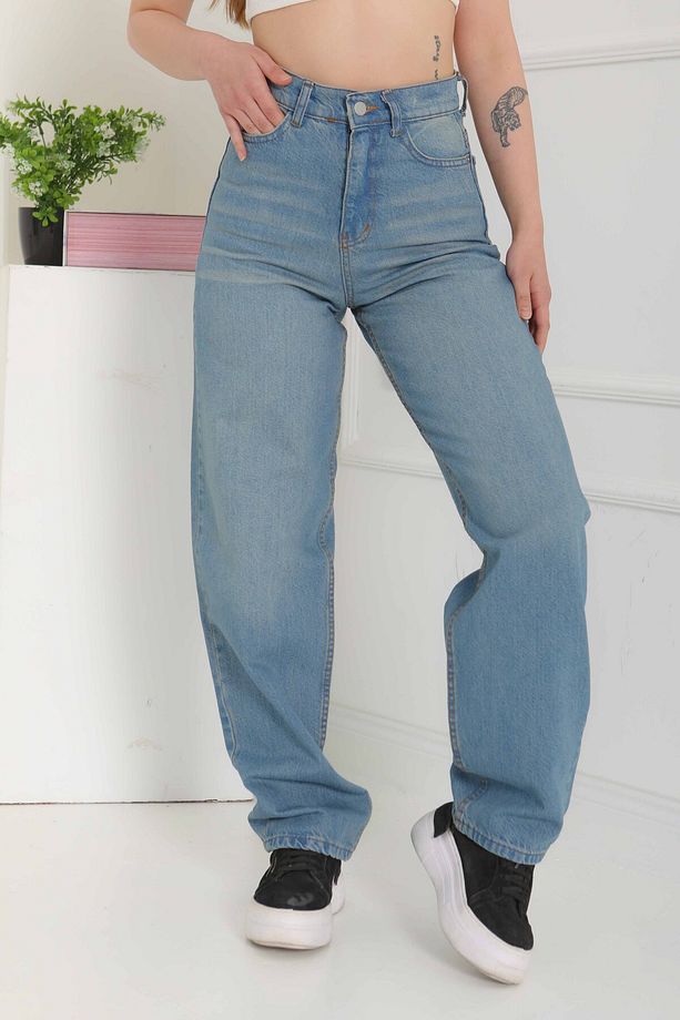 Baggy Kot Pantolon Mavi-tint - 27098 - 3