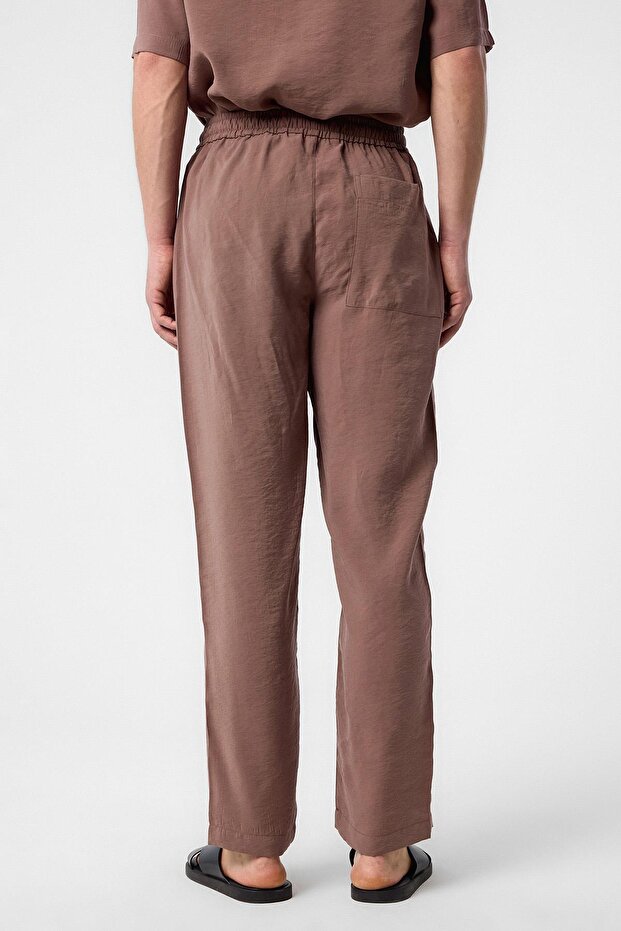 Kahve Relaxed Erkek Jogger Pantolon - 4