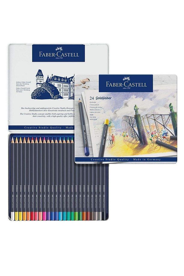 Faber-castell Kuru Boya Kalemi Goldfaber 24 Renk 11 47 24 - 1