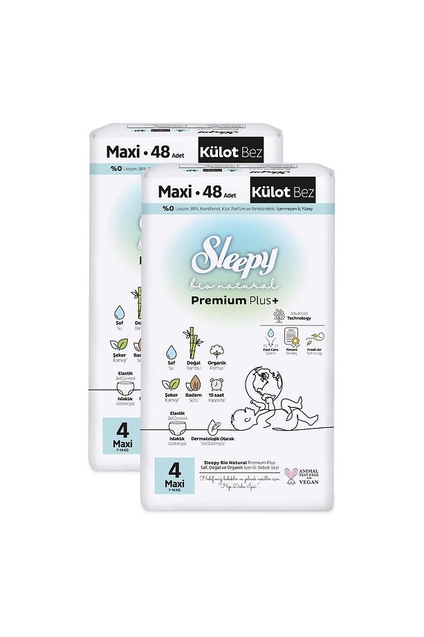 Bio Natural Premium Plus Süper Paket Külot Bez 4 Numara Maxi 96 Adet - 4