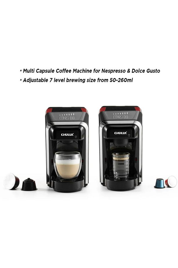 Kapsül Kahve Makinesi Nespresso Kapsülleriyle Uyumlu 1400W Yüksek Güç 800ml Kapasite - 3