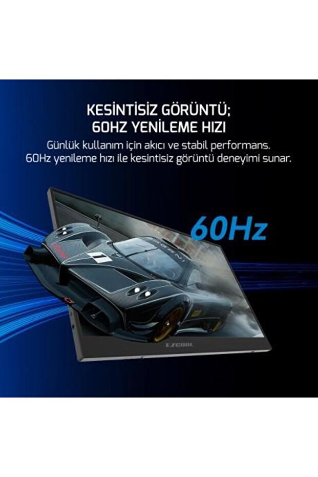 15.6" IPS LITE E15 4MS 60HZ mHDMI-USBC TAŞINABİLİR MONİTÖR - 6