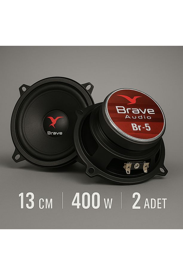 13cm Midrange Hoparlör Takımı 400w 60rms 2 Adet - Br-5 - 1