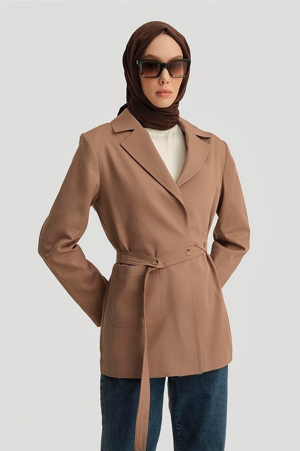 Anvelop Blazer Ceket 25y5911 Vizon - 3