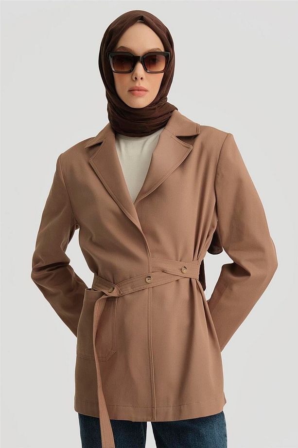 Anvelop Blazer Ceket 25y5911 Vizon - 4