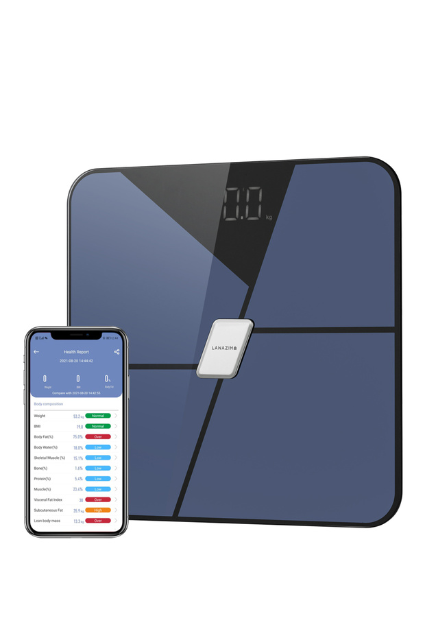 Digital Personal Scale with Bluetooth - LED Smart Body Scale, 13 Metrics, APP Sync - 1
