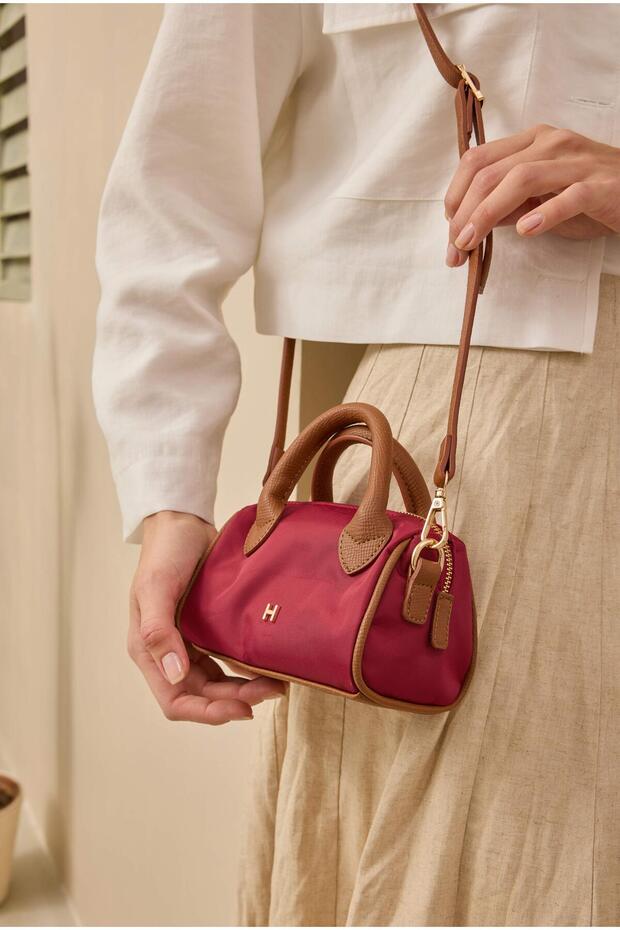 Mini Çanta Bordo - 1