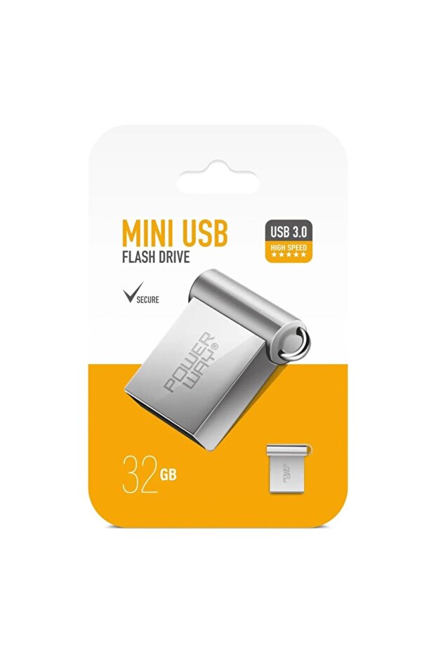 Powerway 32Gb USB 3.0 Metal Mini Flash Memory