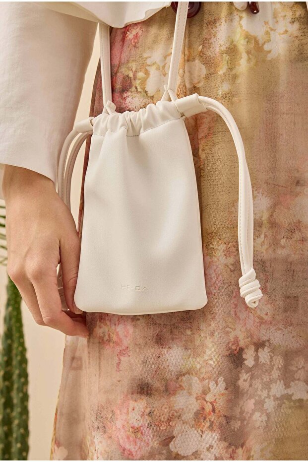 Mini Kese Çanta Beyaz - 3