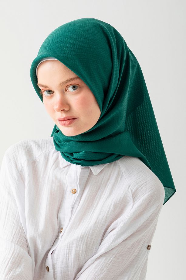 2'li Pamuk Jakar Eşarp, Doğal Ve Şık Görünüm, Jakarlı Pamuk Eşarp, Soft Pamuk Eşarp. - 3