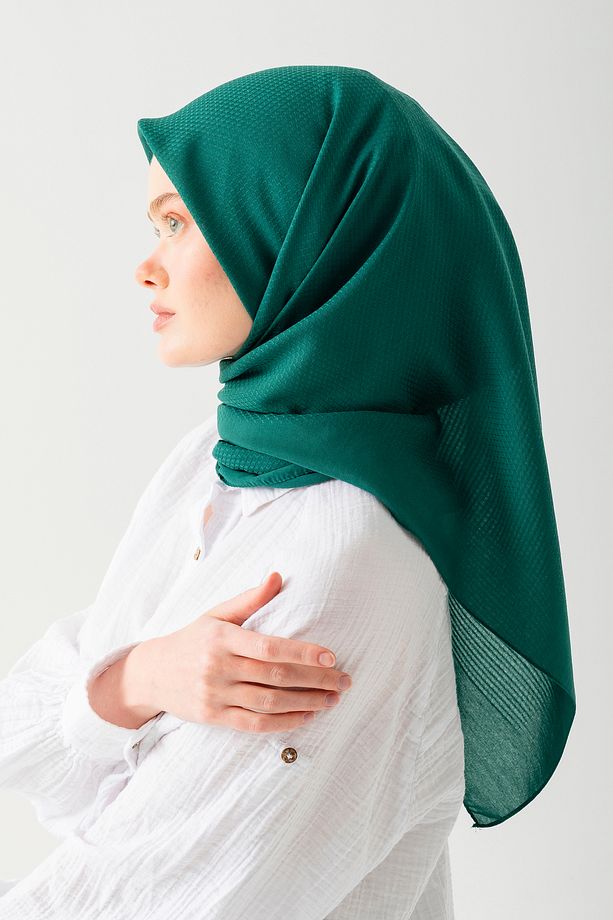 2'li Pamuk Jakar Eşarp, Doğal Ve Şık Görünüm, Jakarlı Pamuk Eşarp, Soft Pamuk Eşarp. - 7