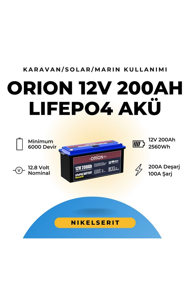LiFePO4 12.8V 200Ah Smart Akü Bluetooth Ekranlı - 2
