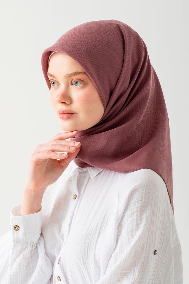 2'li Pamuk Jakar Eşarp, Doğal Ve Şık Görünüm, Jakarlı Pamuk Eşarp, Soft Pamuk Eşarp. - 5