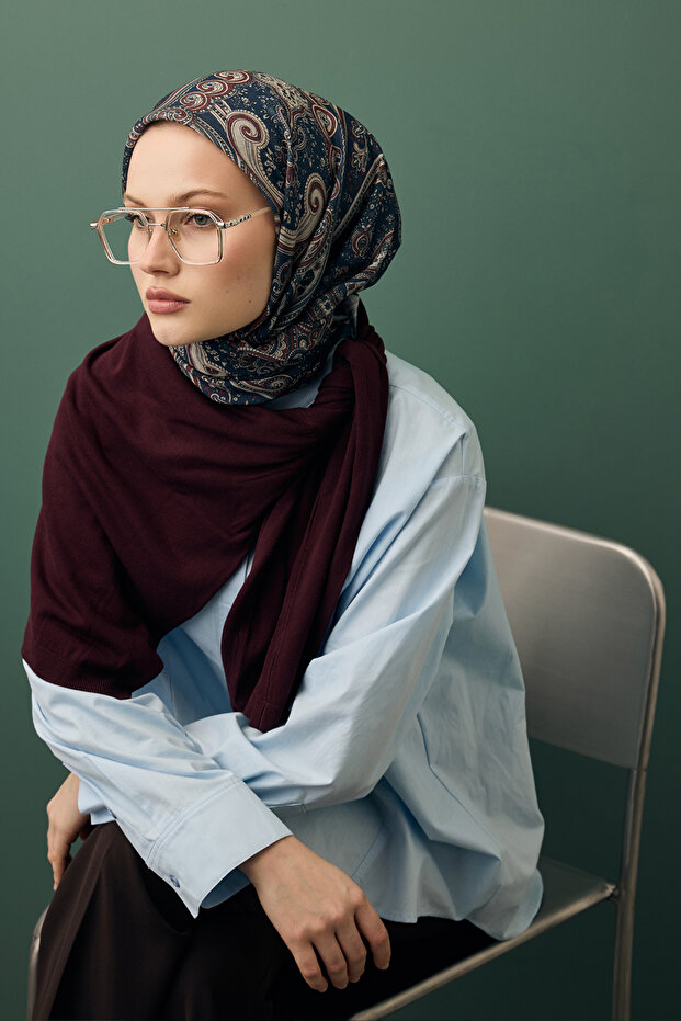 Cotton Patterned Scarf Sitara - 3