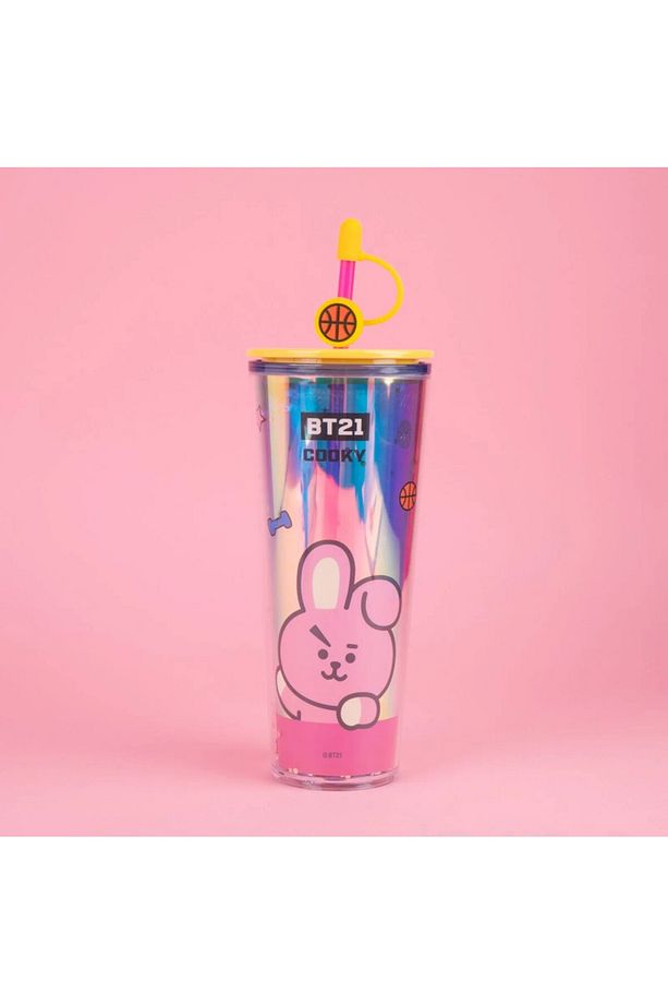 BT21 Lisanslı Çift Cidarlı Pipetli Şişe (800ml) - Cooky - 2