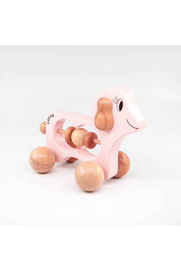 Ahşap Kuzu Pembe - 1