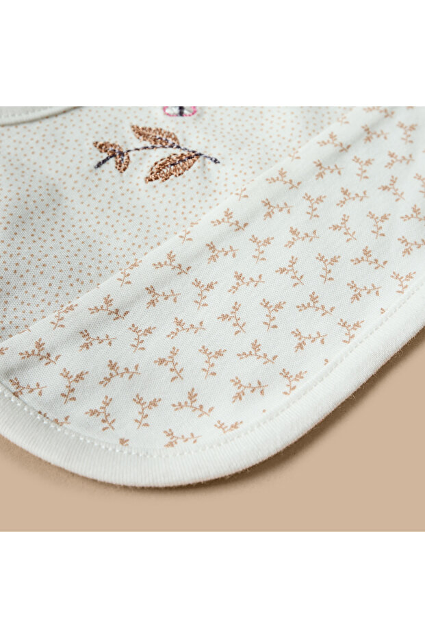 Printed Bib With Button Closure - 3