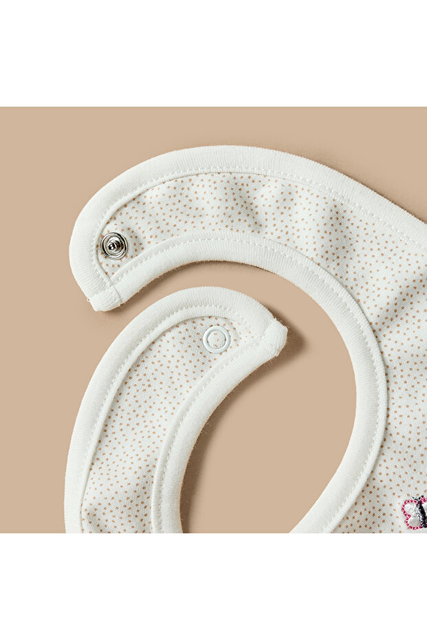 Printed Bib With Button Closure - 4