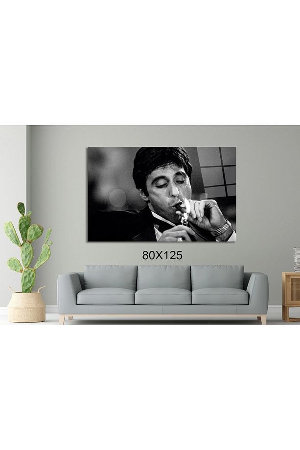 Tony Montana- Scarface the world is yours Sinema Ve Ünlüler Cam Tablo #PCT0940 - 4