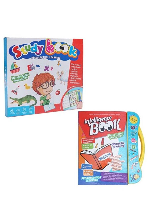 كتاب إلكتروني تفاعلي للأطفال من Kid's Intelligence، تعليمي موسيقي باللغة الإنجليزية، تعليمي صوتي للأطفال من سن 3 سنوات فما فوق