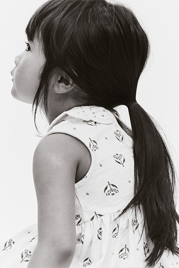 Yakalı Jarse Elbise - 3