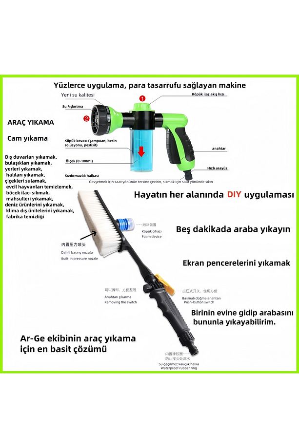 Lityum Pil Yüksek Su Basınçlı Temizleme Makinesi Su Pompası - 5