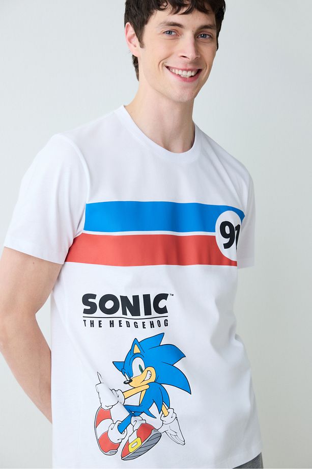 Sonic Şortlu Çok Renkli Pijama Takımı - 3