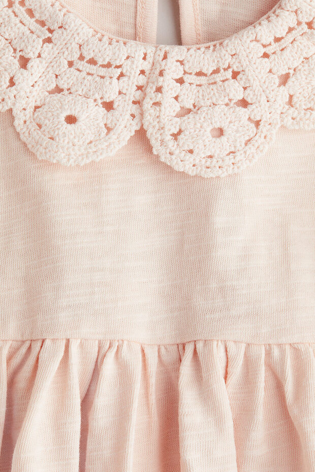 Yakalı Jarse Elbise - 2