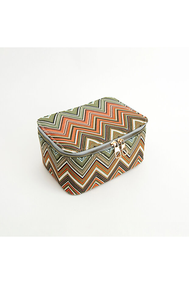 Zigzag Makyaj Çantası - 1