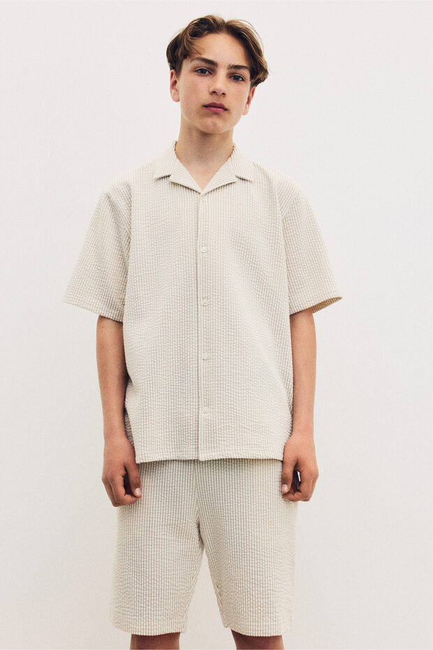 2 Parçalı Gömlek ve Şort Set - 1