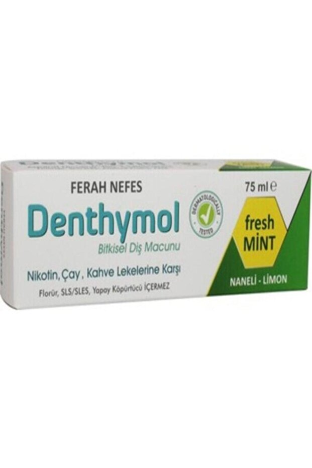 Bitkisel Diş Macunu Ferah Nefes Naneli-limon 75 Ml