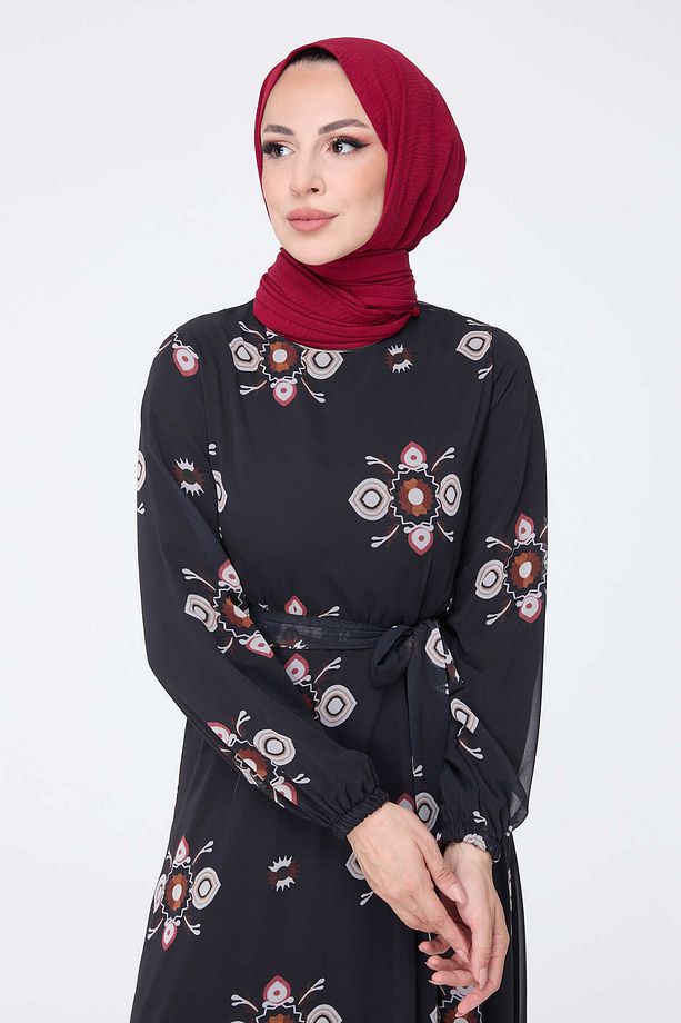 Elbise Siyah - 10352 - 4