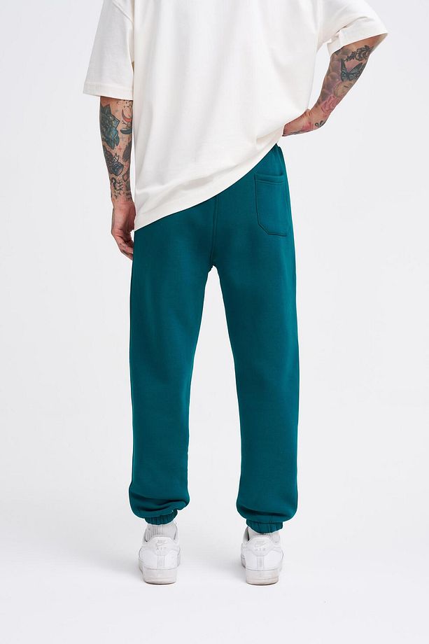 Erkek Relaxed Jogger Basic Eşofman Altı Oıl Green - 3